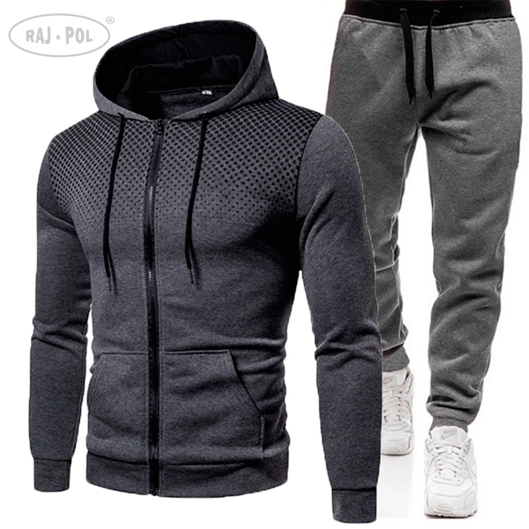 Komplet dres męski bluza i spodnie szary L