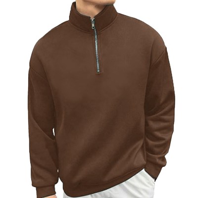 Bluza Męska Z Zamkiem brąz XXL