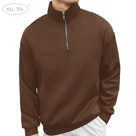 Bluza Męska Z Zamkiem brąz XXL