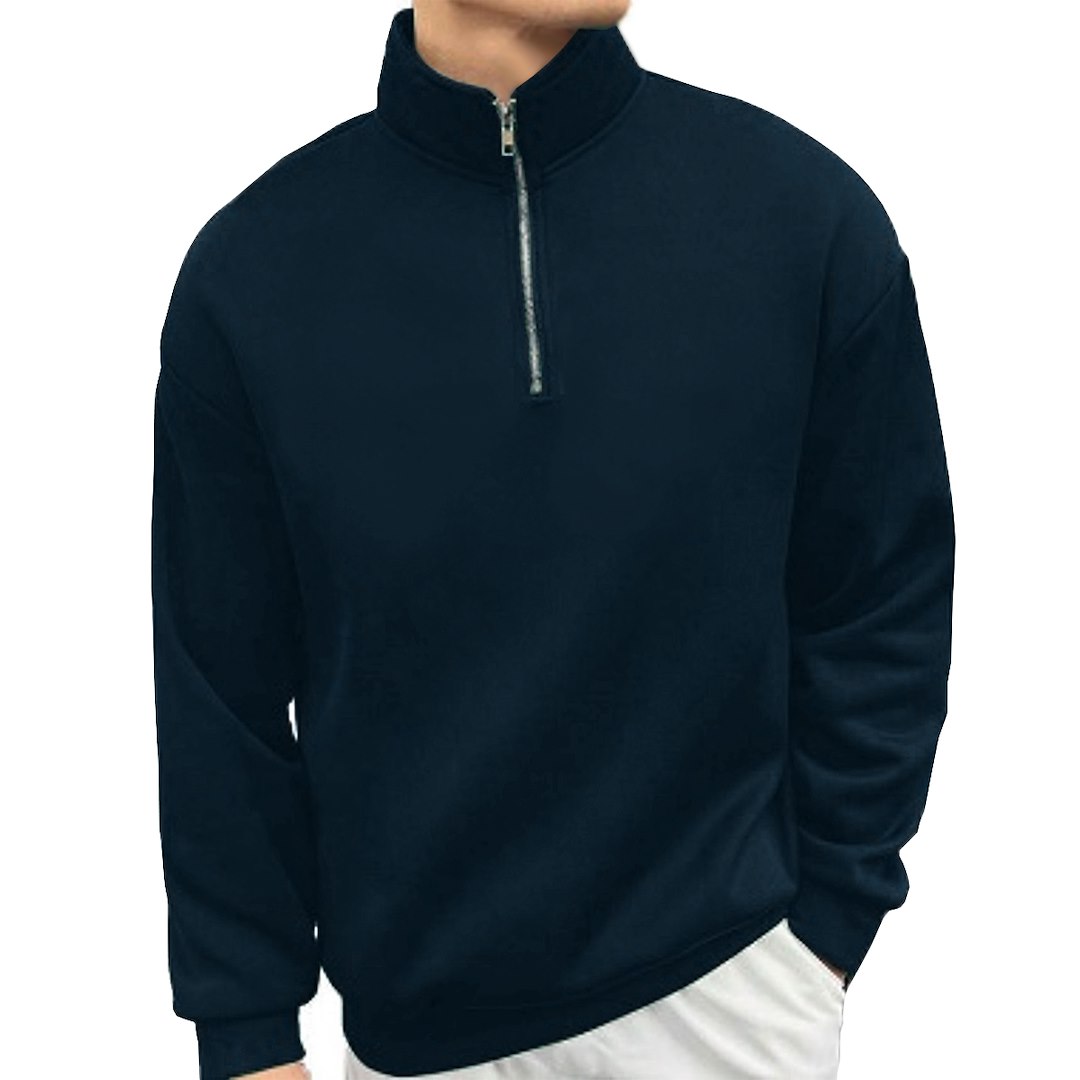 Bluza Męska Z Zamkiem ciemny niebieski L