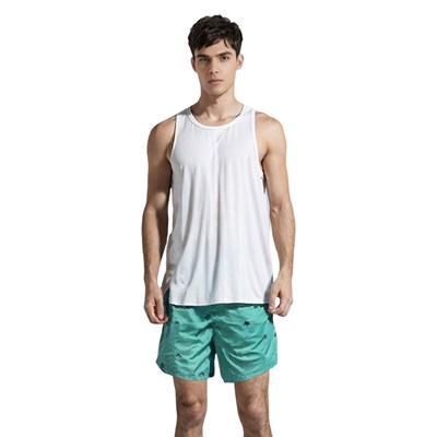 Kąpielówki męskie- turkus- wzór palma, rozmiar XL