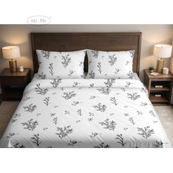 Pościel z mikrofiby FLORE NAVY BLUE 140X200 80x70