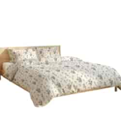 Pościel z mikrofiby FLORE NAVY BLUE 160x200