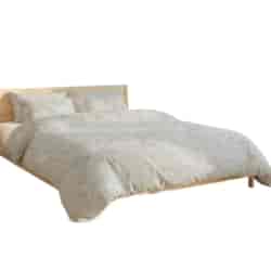 Pościel z mikrofibry FLORE BIANCO 160x200 2x 80x70