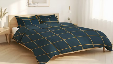 Pościel z mikrofibry BELLA NAVY BLUE 140X200 80x70
