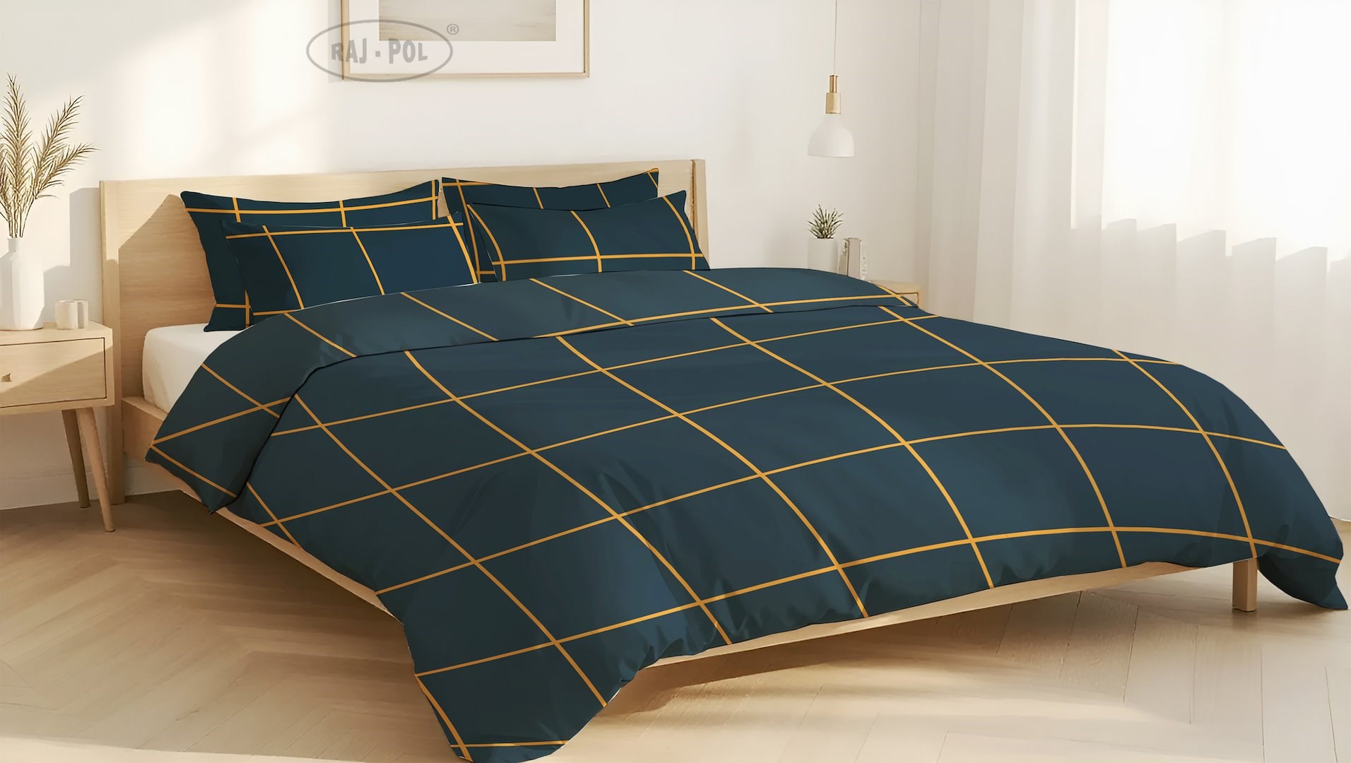 Pościel z mikrofibry BELLA NAVY BLUE160x2002x80x70