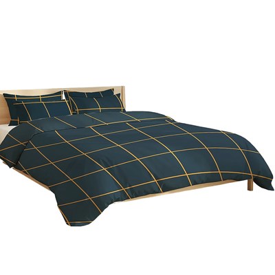 Pościel z mikrofibry BELLA NAVY BLUE 200x220 80x70