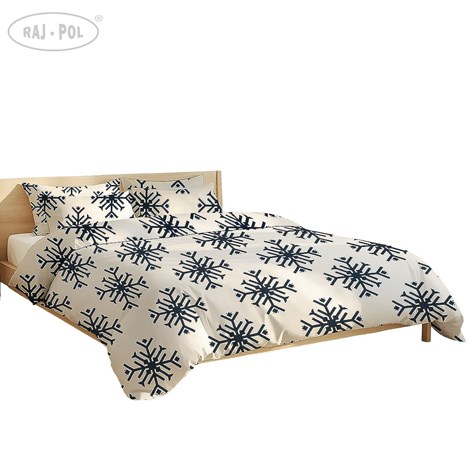 Pościel z mikrofibry NOEL SNOWFLAKE 200x2202x80x70