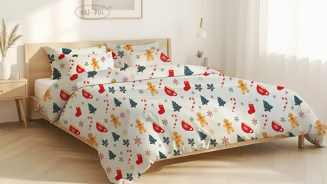 Pościel z mikrofibry NOEL FESTIVE 140X200 80x70cm