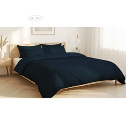 Pościel z mikrofibry KLARA NAVY BLUE 140X200 80x70