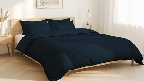 Pościel z mikrofibry KLARA NAVY BLUE 140X200 80x70