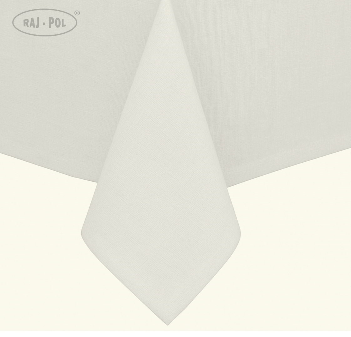 OBRUS SZTUCZNY LEN LILIAN CREAM 110X160CM