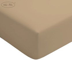 PRZEŚCIERADŁO Z GUMKĄ SIENNA BEŻ 140X200