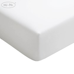 PRZEŚCIERADŁO Z GUMKĄ SIENNA BIAŁY 140X200