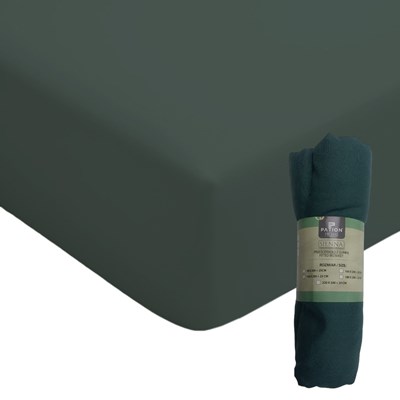 PRZEŚCIERADŁO Z GUMKĄ SIENNA ZIELEŃ 140X200