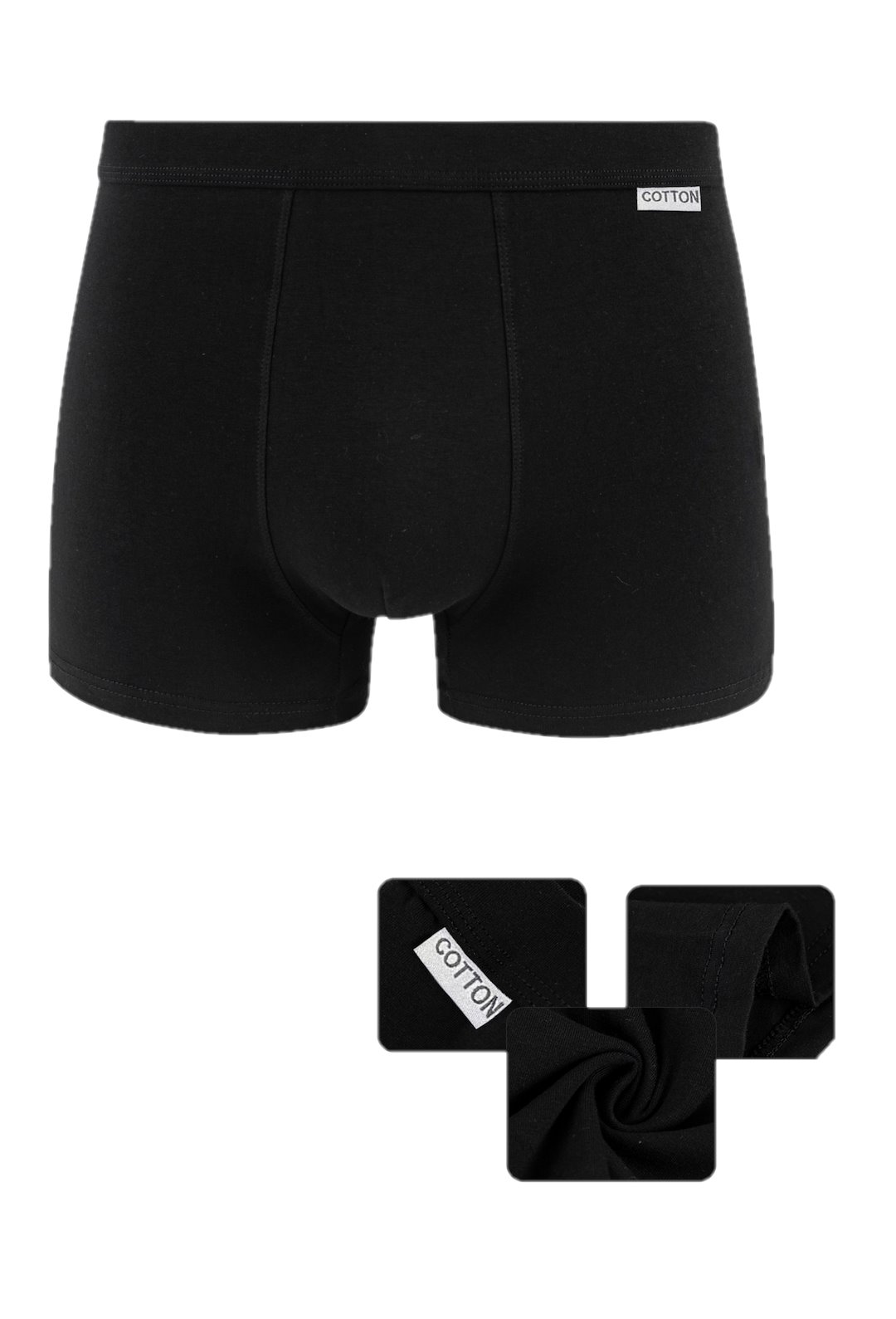 BOKSERKI MĘSKIE CZARNE