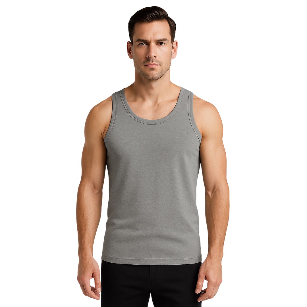 Podkoszulek męski szary na ramiączku XL