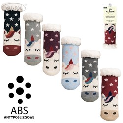 SKARPETY GÓRALSKIE DZIECIĘCE Z ABS   25-29 30-35