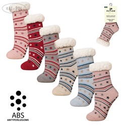 SKARPETY GÓRALSKIE DZIECIĘCE Z ABS   25-29 30-35