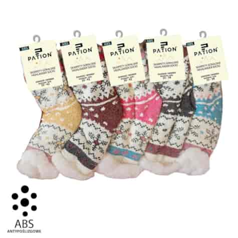 SKARPETY GÓRALSKIE DAMSKIE Z ABS  35-38 39-42