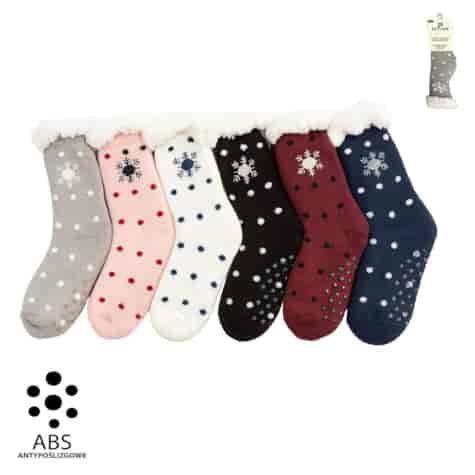 SKARPETY GÓRALSKIE DAMSKIE Z ABS  35-38 39-42