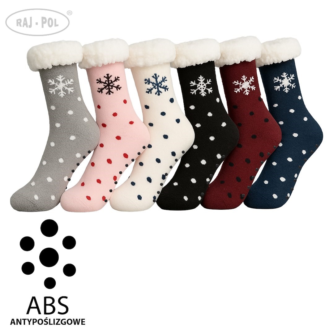 SKARPETY GÓRALSKIE DAMSKIE Z ABS  35-38 39-42