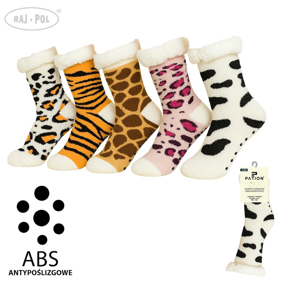 SKARPETY GÓRALSKIE DAMSKIE Z ABS  35-38 39-42