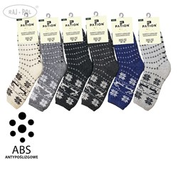 SKARPETY GÓRALSKIE MĘSKIE Z ABS  39-42/ 43-46