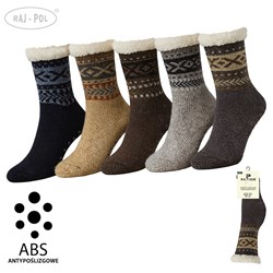 SKARPETY GÓRALSKIE MĘSKIE Z ABS  39-42/ 43-46