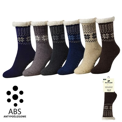 SKARPETY GÓRALSKIE MĘSKIE Z ABS  39-42/ 43-46