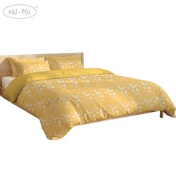 POŚCIEL BAWEŁNIA LUCIENNE 140x200 70x80cm YELLOW