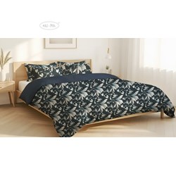 POŚCIEL BAWEŁNIA VIVIENNE 140x200 70x80cm SZARE