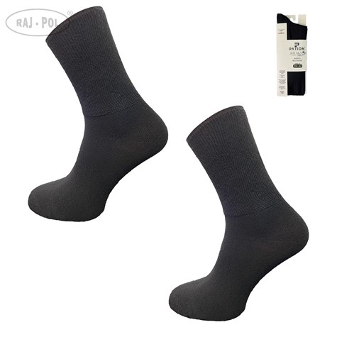 SKARPETY BEZUCISKOWE BAMBUSOWE RELAX CZARNE 43-46