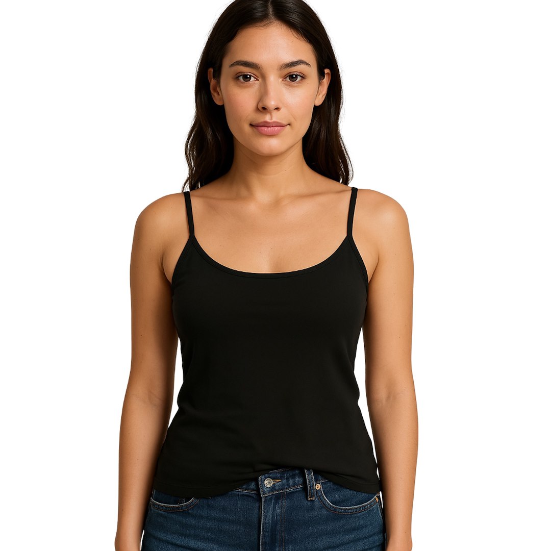 PODKOSZULKA DAMSKA NA RAMIĄCZKU CZARNA L