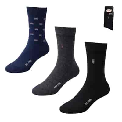 Skarpety męskie garniturowe wzorowane RAJ-POL