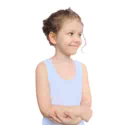 Bawełniana podkoszulka dziewczęca