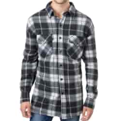 Koszula męska polarowa ocieplana na guziki