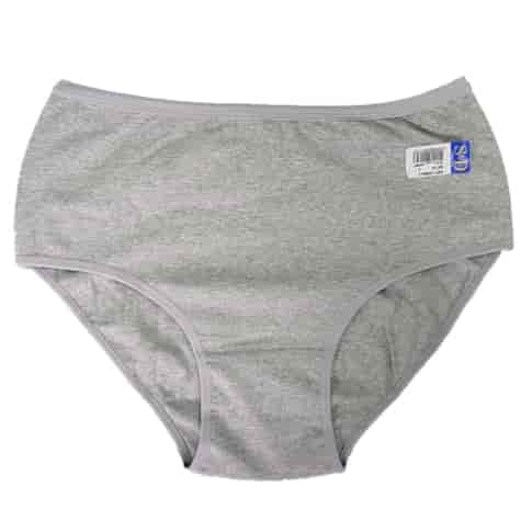 Figi damskie baweniane S&D szare  Plus Size 