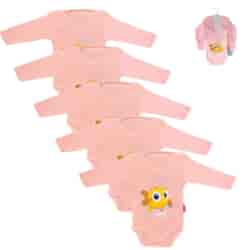 Body niemowlęce Pink Mini z długim rękawem