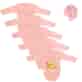 Body niemowlęce Pink Mini z długim rękawem