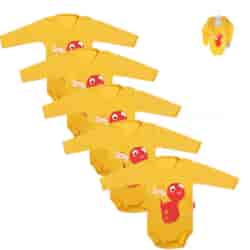Body niemowlęce Yellow Lola z długim rękawem
