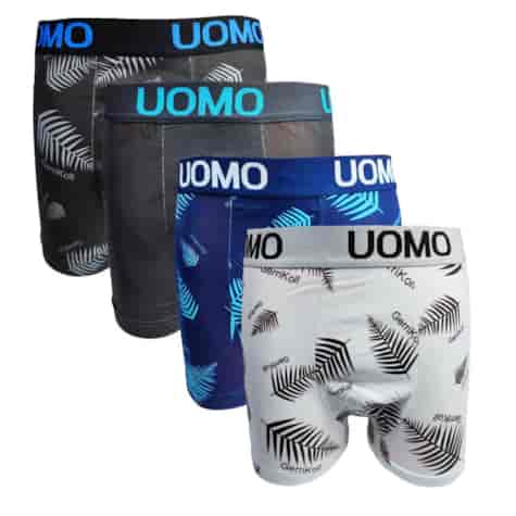 Bokserki męskie uomo model liść