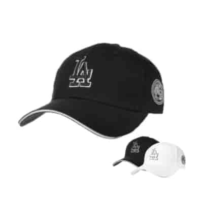 CZAPKA z daszkiem L&A czarno-biała 2-pak