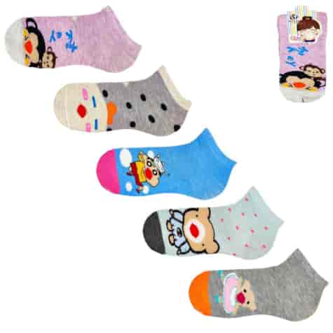 Skarpety dziewczęce z noskiem