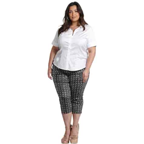 Spodnie 3/4 damskie plus size