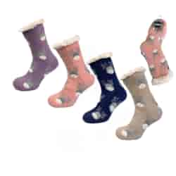 Skarpeta damska zimowa gruba z ABS Raj-Pol