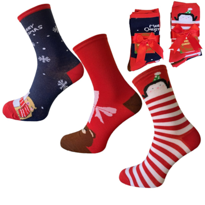 Skarpety damskie świąteczne PATION