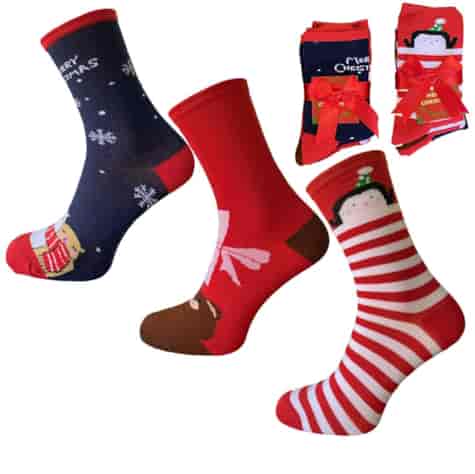 Skarpety damskie świąteczne PATION