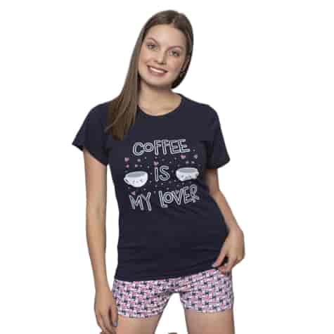 Piżama damska  Coffe is my lover  PATION