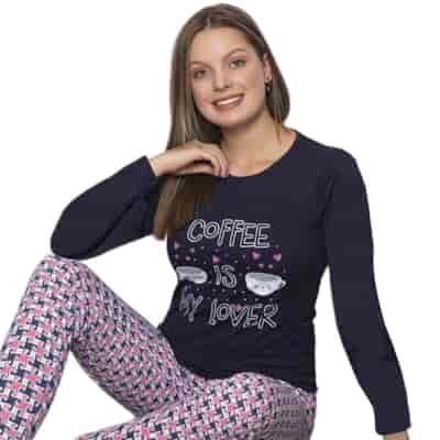 Piżama damska  Coffe is my lover  PATION